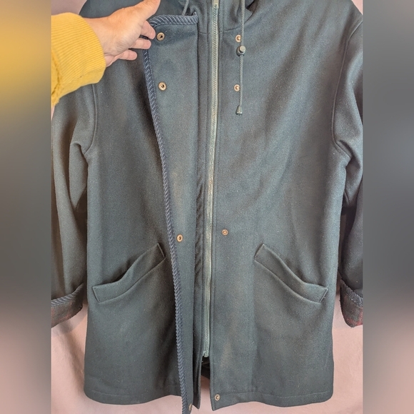 Herman Kay Size 14 70% Wool Pea Coat Vintage - Picture 13 of 16